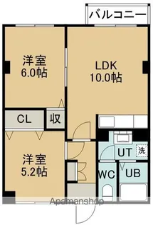 ハッピーハイツ【22号室】の間取り