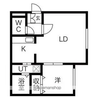 MTガーデン琴似B【4階】の間取り