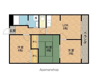佐生マンション【201号室】の間取り