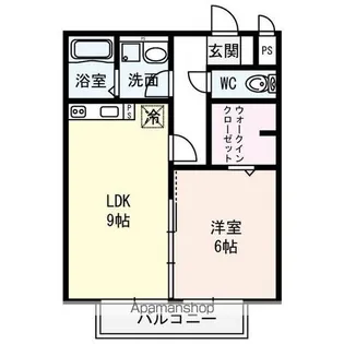 セジュールコウハナ【1階】の間取り