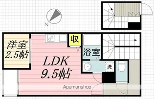 ソレヴィア二日市北Ⅰ【2階】の間取り