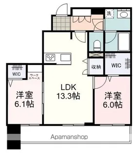 静岡県静岡市葵区柚木町【マンション】の間取り