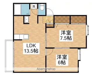 ガーデンシティハウスD棟【202号室】の間取り