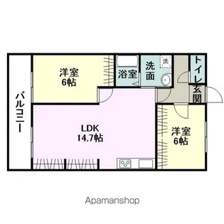 アペックスライフ千場一番館【1階】の間取り