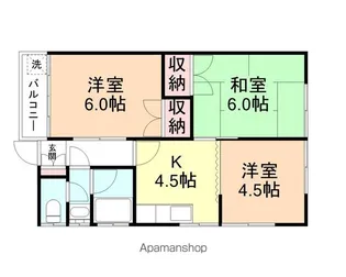 シーサイドヤマダ【1-2号室】の間取り