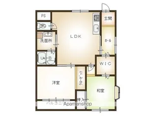 スリーパイン【201号室】の間取り