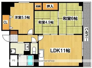 ファムール88【4階】の間取り