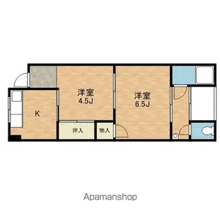 泉ハウス【22号室】の間取り