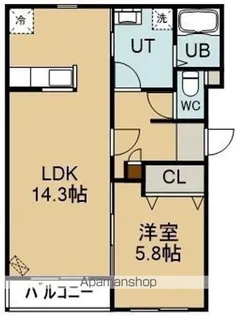 フィフティワン‐51【3階】の間取り