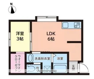 さくらステージ九工大前【1階】の間取り