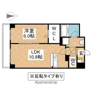ルセルクル【9階】の間取り