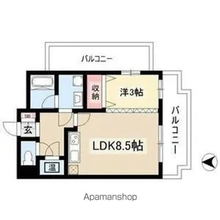 エポラール白壁【5階】の間取り