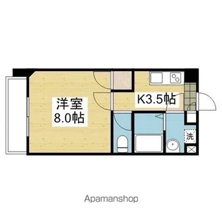 駅前マンション牛渕【205.号室】の間取り