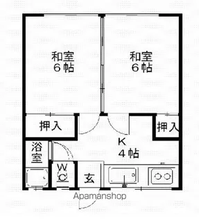 コーポヤナギ【3号室】の間取り