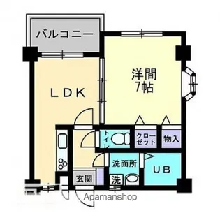 マ・メゾン土居田【304号室】の間取り