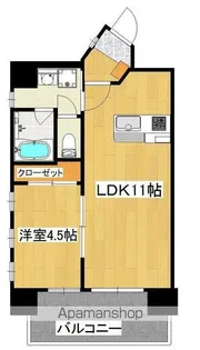 ロータス下荒田【3階】の間取り
