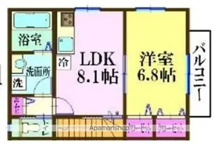 ナリトモ仁戸名D【2階】の間取り