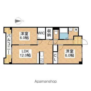 リバーエイト駒方【302号室】の間取り
