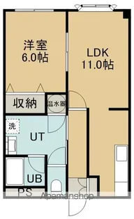 カーサフィオーレ【1階】の間取り