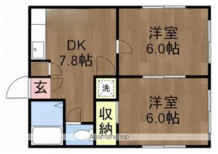 ケイスタハイツ【B202号室】の間取り