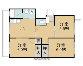 グリーンハイツ【3階】の間取り