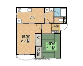 LIYAマンション【401号室】の間取り