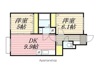 ザナドゥI・II【I・105号室】の間取り