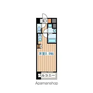 ラピスラズリ上杉【4階】の間取り