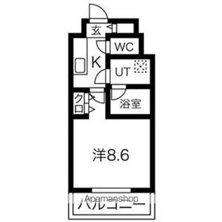 サンステージ金山【8階】の間取り