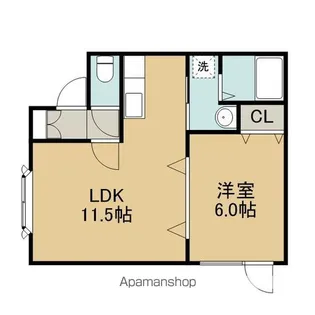 ヴィーナスヴィレッジ弥生【1階】の間取り