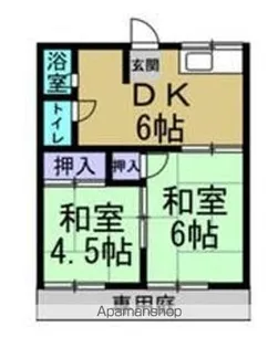 コーポ原【102号室】の間取り