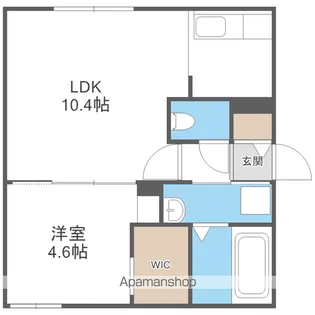 仮)シキレジデンス南平岸【1階】の間取り
