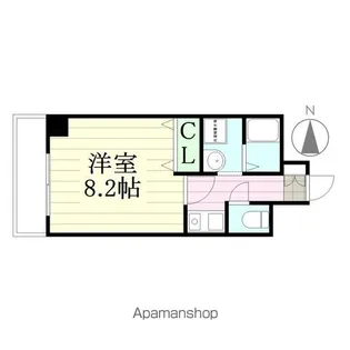 ヒルトップ晩翠【601号室】の間取り