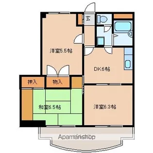 たかすぎビル【4階】の間取り