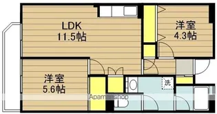 フリーデンハイム立野際【106号室】の間取り