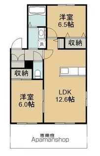 ディアス佐野【102号室】の間取り
