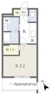 ラクラス箱崎宮前【415号室】の間取り