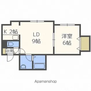 MI・CALAM白石(ミ・カラーム白石)【103号室】の間取り
