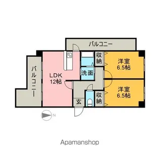 グレイスシラカワ【6階】の間取り