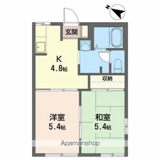 フレグランス・ティナ【1階】の間取り