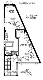 シェアパルト池袋【3階】の間取り