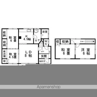北海道釧路市興津2丁目【一戸建】の間取り