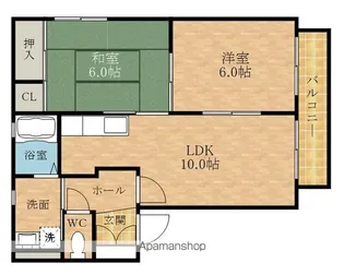 サンヒル岸和田【F202号室】の間取り