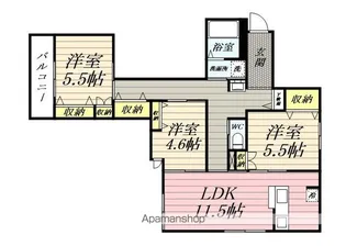 仮)鶴見マンション【2階】の間取り