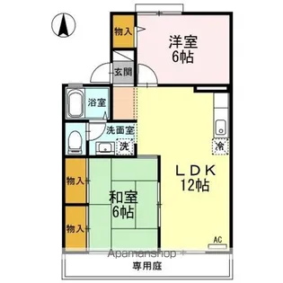 ハーモニック フィール Ⅱ B棟【1階】の間取り