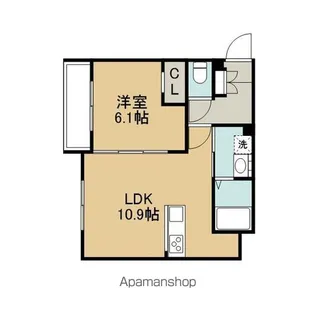 RIGEL EIN(リゲル・アイン)【306号室】の間取り