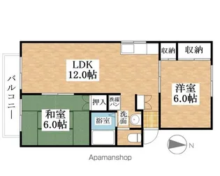 ファミール大福寺【102号室】の間取り