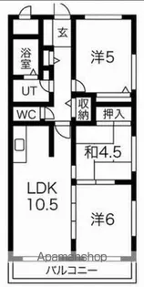 ファミリアコート【101号室】の間取り