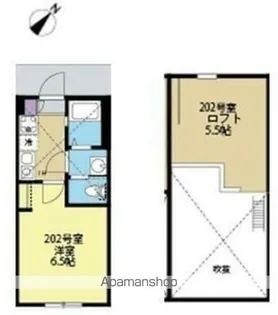 ソラーレ横浜反町【2階】の間取り