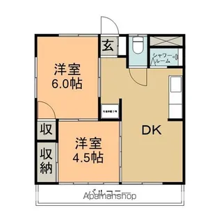 うぐいすのとまるサンティ【201号室】の間取り